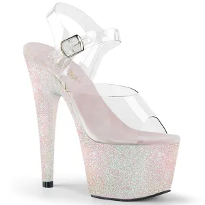 ADORE-708HMG  Opal Holographic Glitter Exotic Dancer Shoe