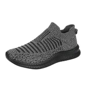 BORAMAX Men's Slip on Walking Shoes Ultra Light Breathable Non Slip Running Shoes Casual Fashion Sneakers Mesh Workout Sports
