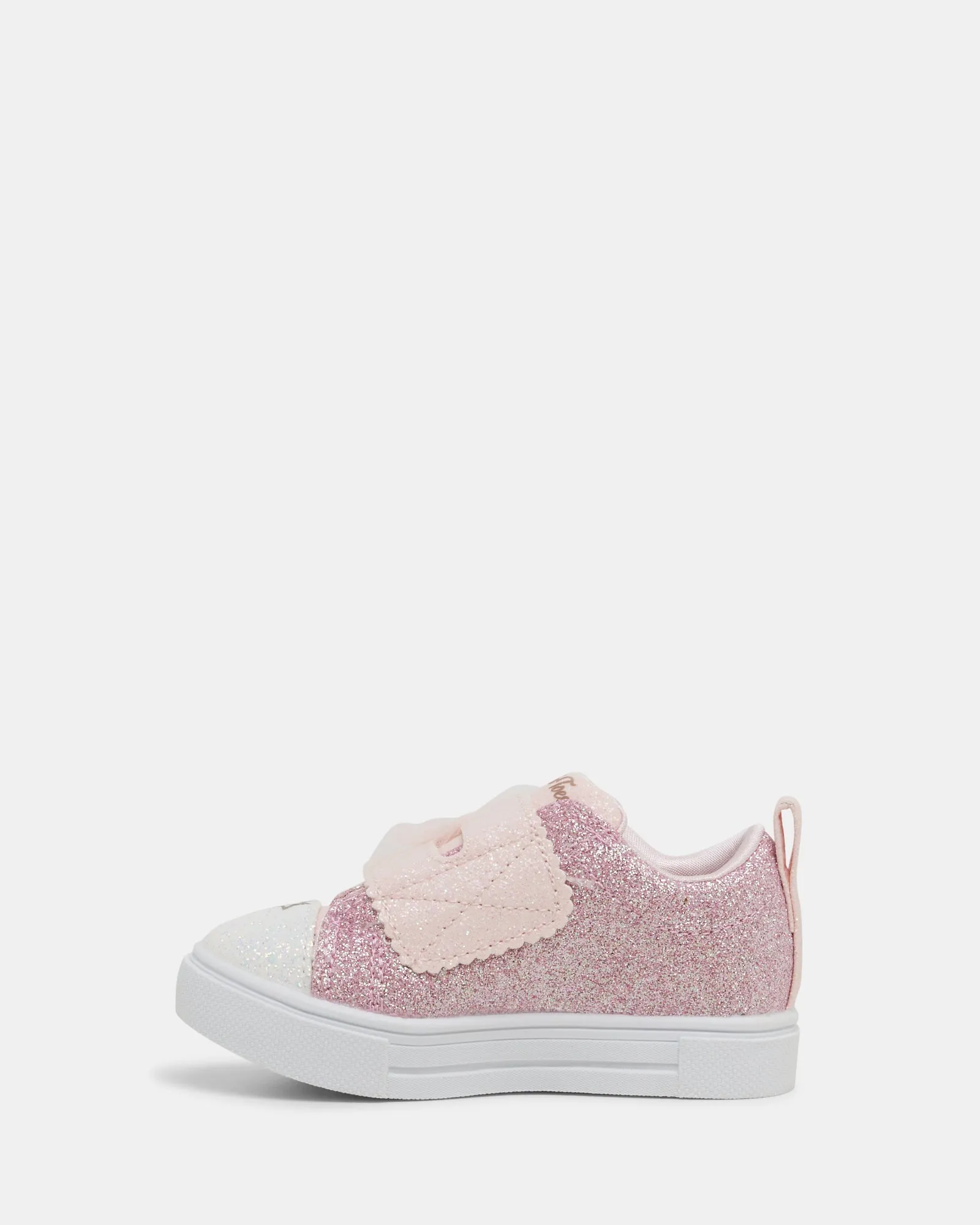 Twinkle Toes Sparks Bow Infant Rose Gold