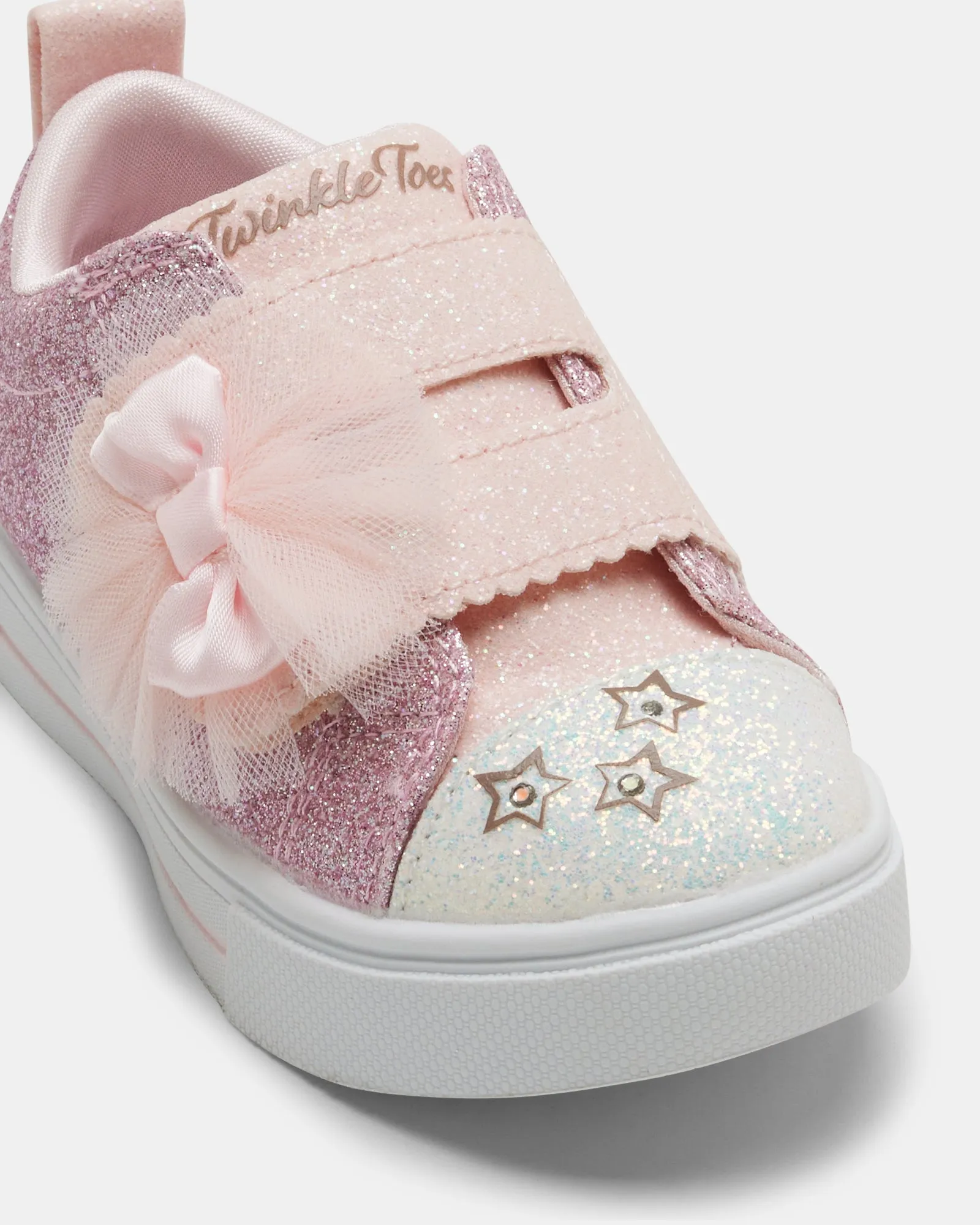 Twinkle Toes Sparks Bow Infant Rose Gold
